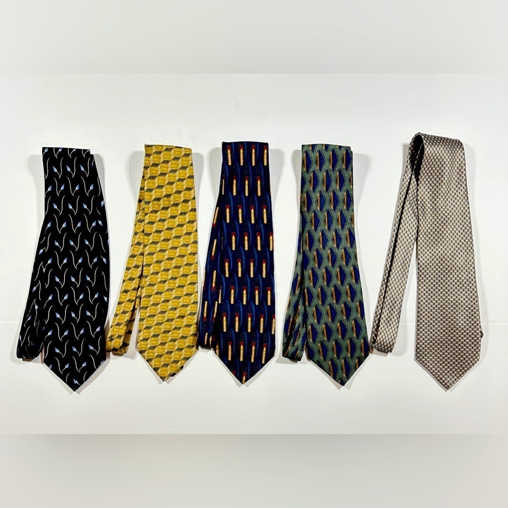 Men’s Bill Blass Necktie Collection Set Of Five​​​​